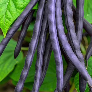 Zakrslá fazuľa šparágová PURPLE TEEPEE