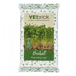 YE!brick - Brokolica 3 tehličky na pestovanie microgreens