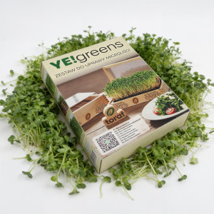 Miska na pestovanie + tehličky YE!greens (brokolica, reďkovka, ďatelina purpurová)