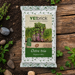 YE!brick - Pikantné trio 3 tehličky na pestovanie microgreens